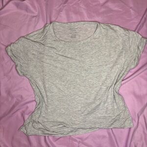 American Eagle Outfitters Light Gray Short Sleeve Tee